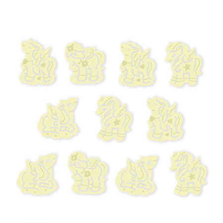 Decoratiuni de perete fosforescente - Unicorni [1]