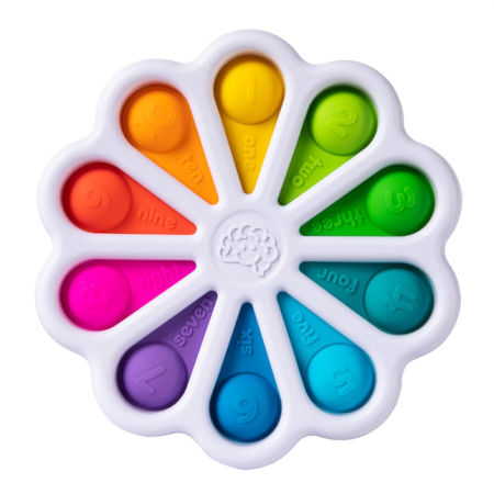 Dimpl Digits – Jucarie senzoriala cu bule numerice din silicon [4]