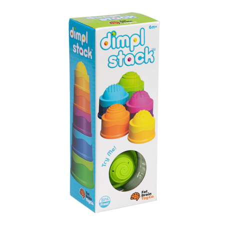 Cadouri Baieti - Dimpl Stack – Set de cupe de stivuire cu bule din silicon