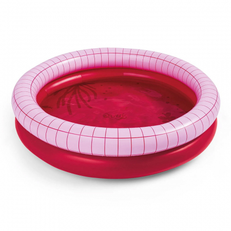 Apa si Nisip - Dippy, piscina gonflabila, 120 cm, rosu, Quut Toys