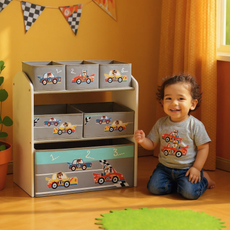 Dulap depozitare jucarii Cars, U-Grow [4]