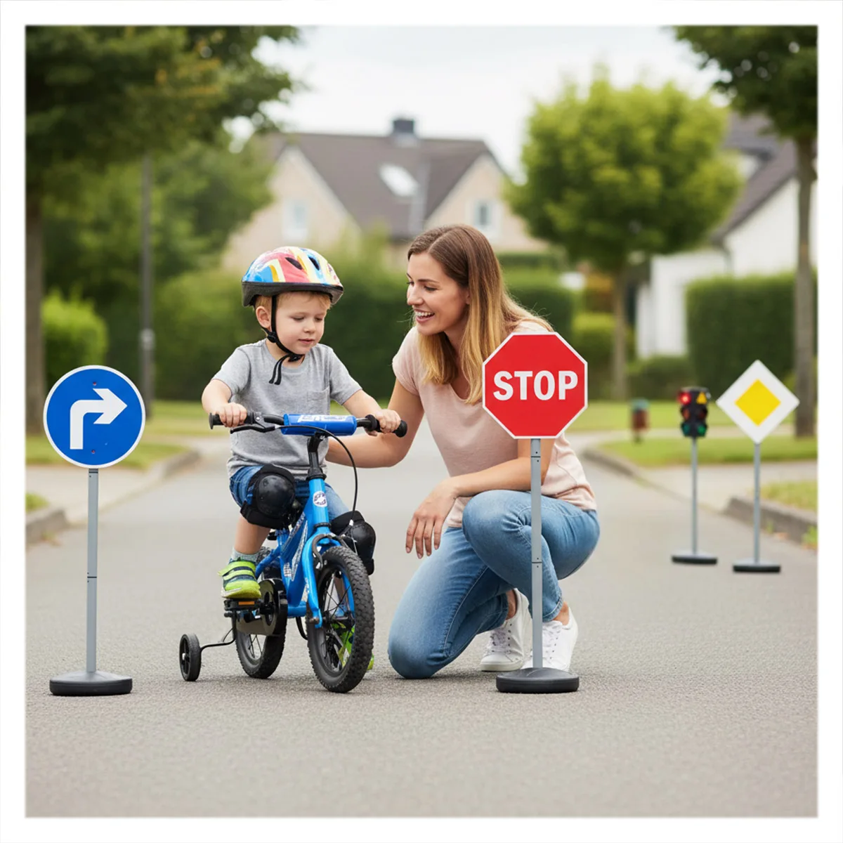 Educatie rutieră, set 6 semne de circulație gigant [2]