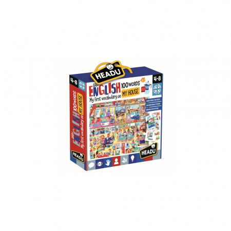 Jucarii Educative - Headu Teacher Tested - Engleza Nivel Simplu - 100 Cuvinte - Casa Mea