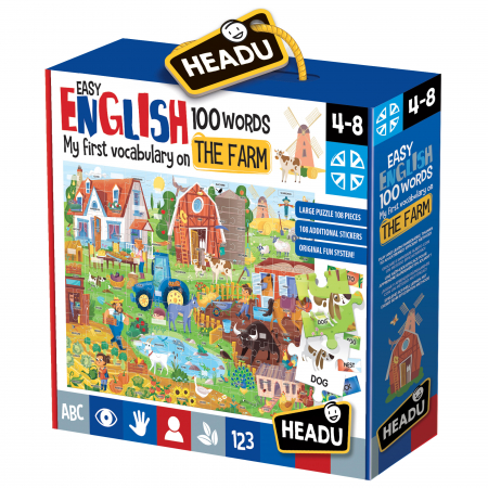 Jucarii Educative - Headu Teacher tested - Engleza Nivel Simplu - 100 Cuvinte - Ferma