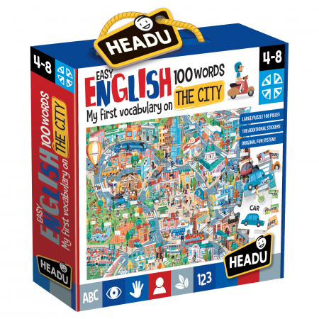 Jucarii Educative - Headu Teacher Tested- Engleza Nivel Simplu - 100 Cuvinte - Orasul