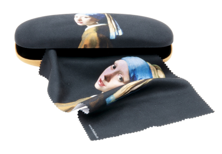 10 ani+ - Etui cu textil si protectie ochelari Jan Vermeer Fata cu cercel de perla, Fridolin