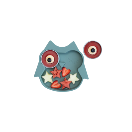 Farfurie diversificare din silicon - Bufnita [2]