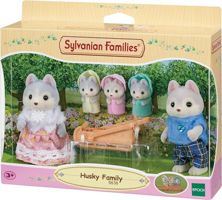 Figurine Sylvanian Families - Familia Catelusilor Husky [5]