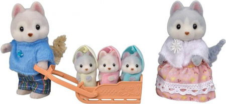 Figurine Sylvanian Families - Familia Catelusilor Husky [1]