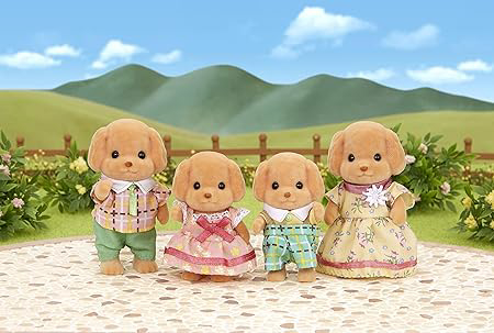Figurine Sylvanian Families - Familia Catelusilor Poodle [2]