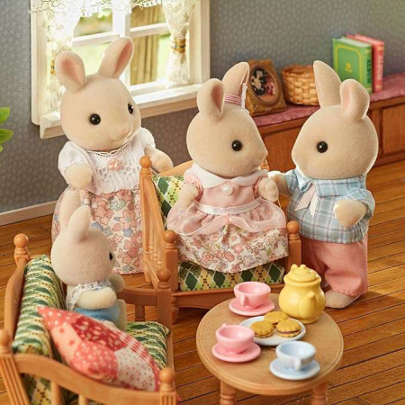 FIGURINE SYLVANIAN FAMILIES-FAMILIA IEPURASILOR CHOCOLATE TRIO [3]