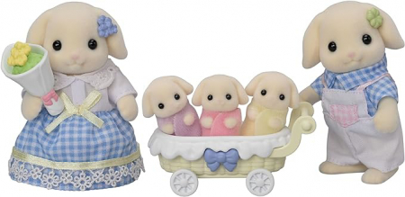 Figurine Sylvanian Families - Familia Iepurasilor Flora [1]