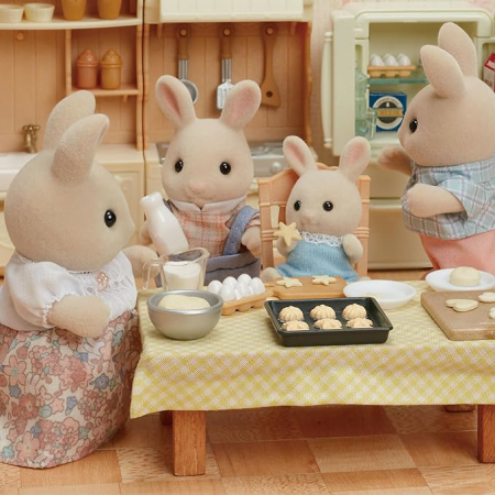 Figurine Sylvanian Families-Familia Iepurasilor Milk [3]