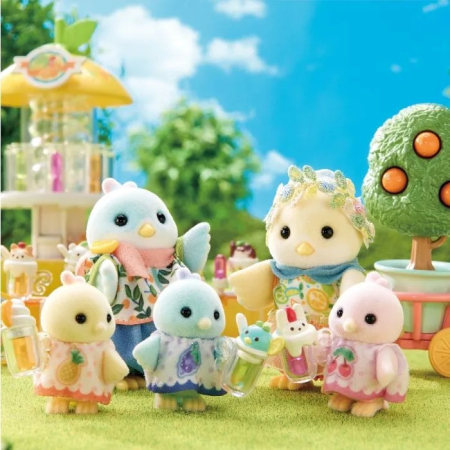 FIGURINE SYLVANIAN FAMILIES-FAMILIA PASARILOR CU PORTOCALE [1]