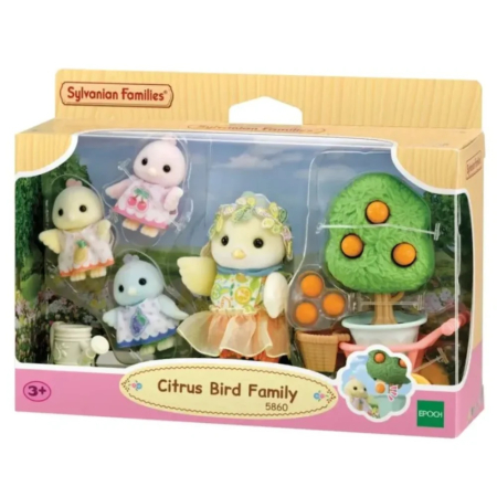 FIGURINE SYLVANIAN FAMILIES-FAMILIA PASARILOR CU PORTOCALE [5]