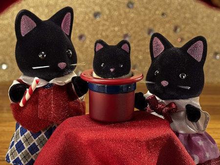 Figurine Sylvanian Families-Familia Pisicutelor Negre [3]