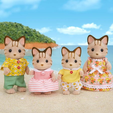 Figurine Sylvanian Families-Familia Pisicutelor Vargate [2]
