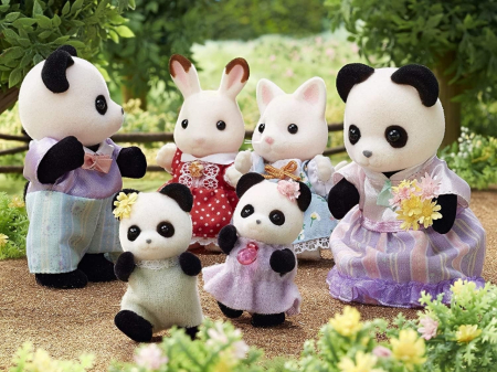 Figurine Sylvanian Families-Familia Ursuletilor Panda [3]
