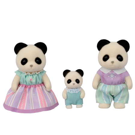 Noutati - Figurine Sylvanian Families-Familia Ursuletilor Panda Trio