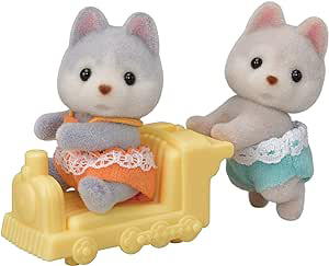 Figurine Sylvanian Families-Gemenii Catelusi Husky [1]