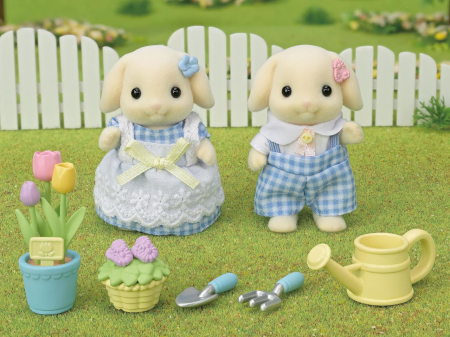 Figurine Sylvanian Families-Iepurasii Gradinari [3]