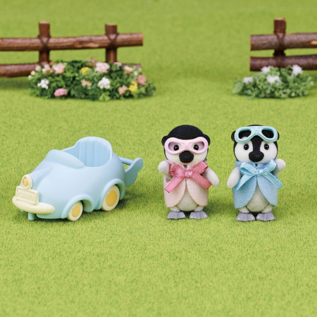 Figurine Sylvanian Families-Pinguini Cu Masinuta [2]