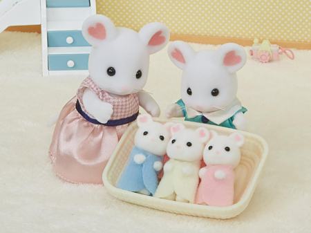Figurine Sylvanian Families- Soricei Marshmallow Tripleti [2]