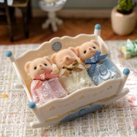 Figurine Sylvanian Families-Ursuleti Adormiti Biscuit Tripleti [3]
