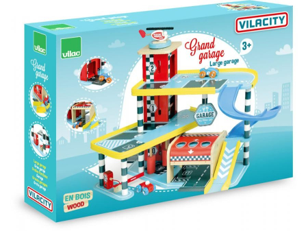 Garaj mare din lemn – Joc cu vehicule – Vilac [3]