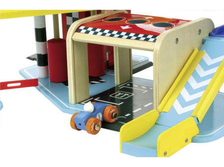 Garaj mare din lemn – Joc cu vehicule – Vilac [1]