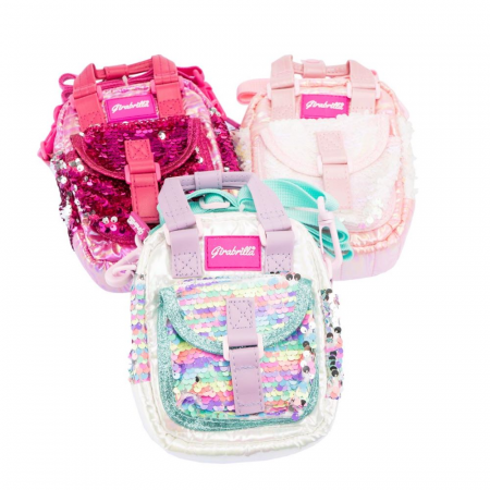 Gentuță Girabrilla Puffer – geantă matlasată cu paiete și efect irizat [1]