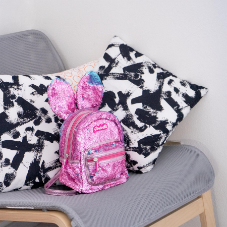 Ghiozdan Girabrilla Bunny – model Iepuraș cu paiete reversibile [5]