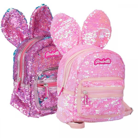 Ghiozdan Girabrilla Bunny – model Iepuraș cu paiete reversibile [6]