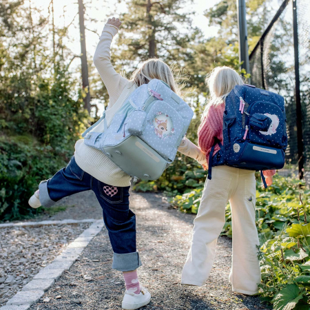 Ghiozdan, rucsac ergonomic cu perna de aer, set Active Air FLX 6 piese, Forest Deer Dusty Mint [1]