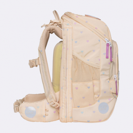 Ghiozdan, rucsac ergonomic cu perna de aer, set Active Air FLX 6 piese, Yellow Heart [4]