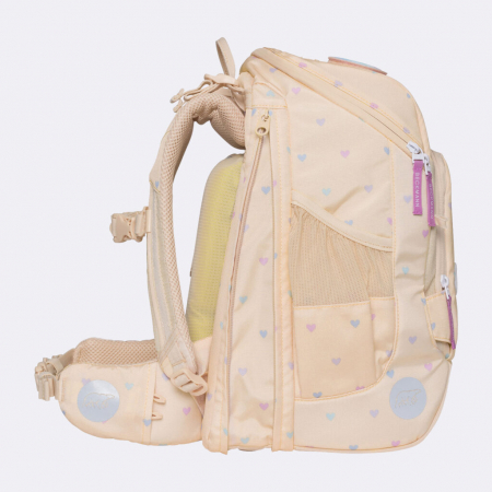 Ghiozdan, rucsac ergonomic cu perna de aer, set Active Air FLX 6 piese, Yellow Heart [5]