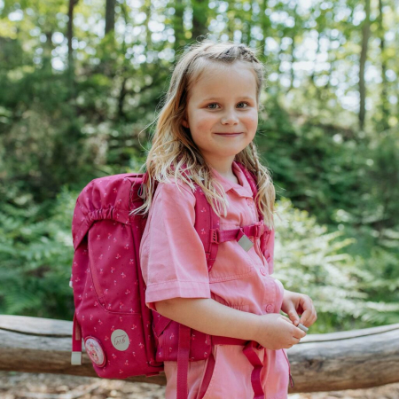 Ghiozdan, rucsac ergonomic pentru scoala, Clasic, Cherry [2]