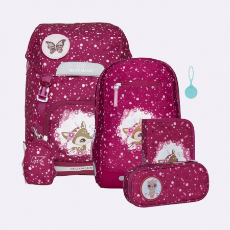 Penare si ghiozdane - GHIOZDAN, RUCSAC ERGONOMIC, SET CLASIC 6 PIESE, FOREST DEER RED