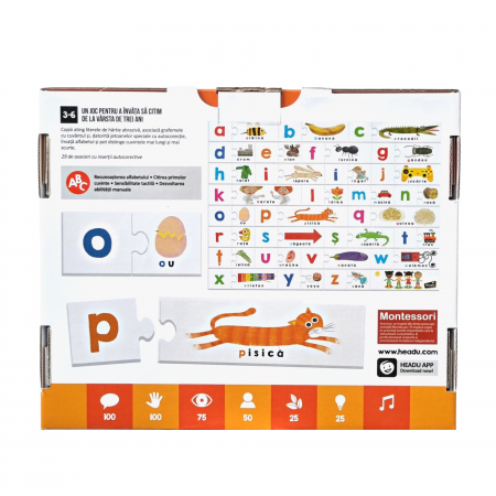 Headu Montessori - Joc Tactil Abc Romana [2]