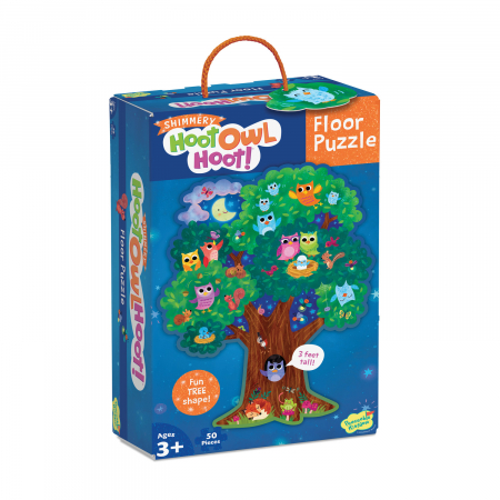 Hoot Owl Hoot, puzzle de podea în formă de copac, cu bufnițe [2]