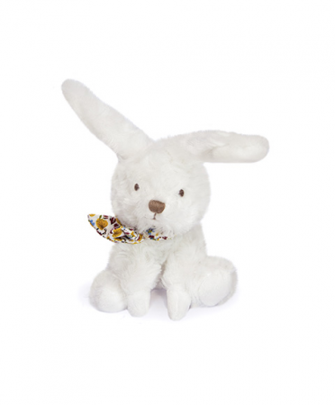 Jucării bebeluși - Iepuras Doudou® - jucarie de plus, 12 cm, cu esarfa