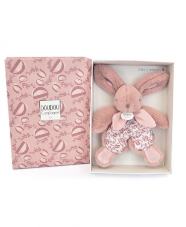 Idei de cadouri sub 100 de lei - Iepuras Doudou® - jucarie de plus, 18 cm, roz