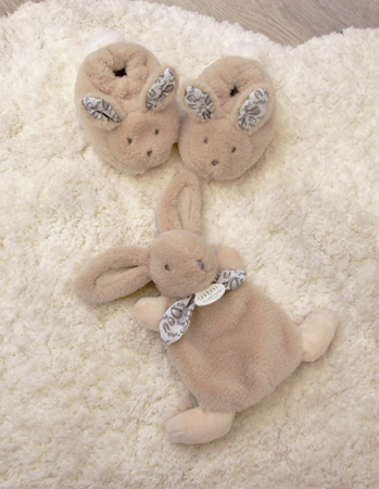 Iepuras Doudou® - Set Botosei și Jucărie de Pluș, Bej [2]