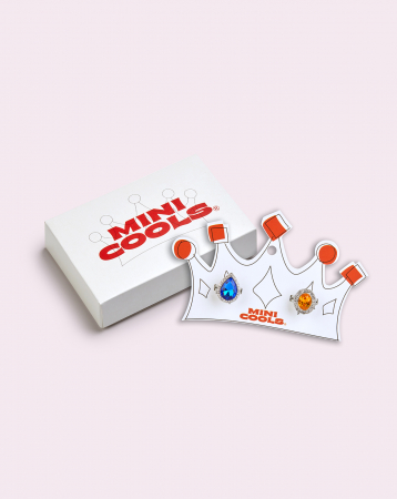 Inele Rainbow, portocaliu si albastru [1]