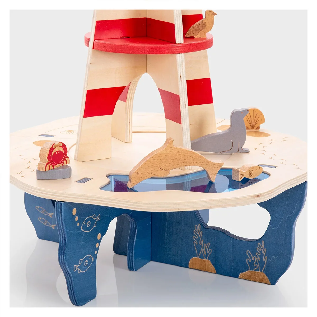 Insula cu far, set din lemn cu accesorii [2]