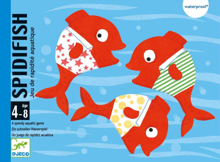 Jocuri de societate - Joc acvatic cu carti Spidifish, Djeco