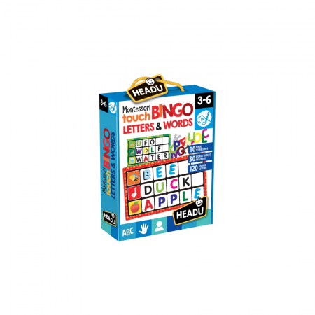 Jucarii Educative - Headu Montessori - Joc Bingo Atingeti Imagini Si Cuvinte