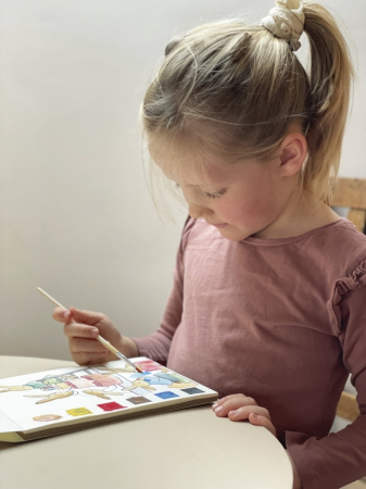 Joc creativ Carte de colorat cu acuarela, Egmont Toys [2]