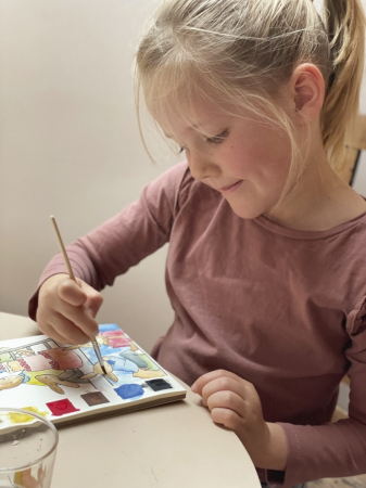 Joc creativ Carte de colorat cu acuarela, Egmont Toys [1]