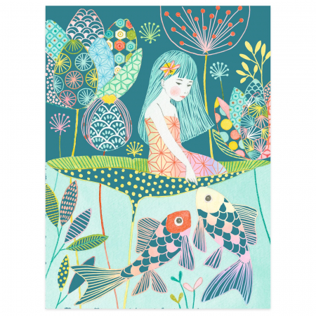 Joc creativ de razuit Iazul pastel [2]